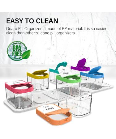 Odaro Extra Large Weekly Pill Organizer - 2 Times a Day AM PM Pill Box for Elderly, Arthritic Patients, and Kids - Buy Online on GoSupps.com