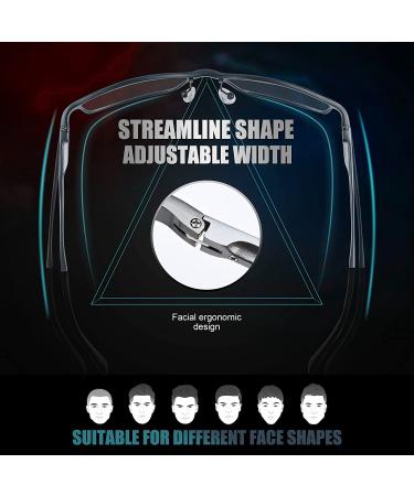 QALLY Blue Light Blocking Gaming Glasses | Men's Al-Mg Metal Rectangular Frame | Carbon Fiber Pattern | Anti Eyestrain Blue Ray Blocker | 2022 New - Gunmetal - Buy Online on GoSupps.com