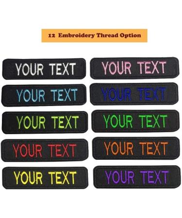 Personalized Military Tactical Tag - Custom Name Patch (2 Pieces) for Clothing, Bags, and Jackets - Buy Online on GoSupps.com