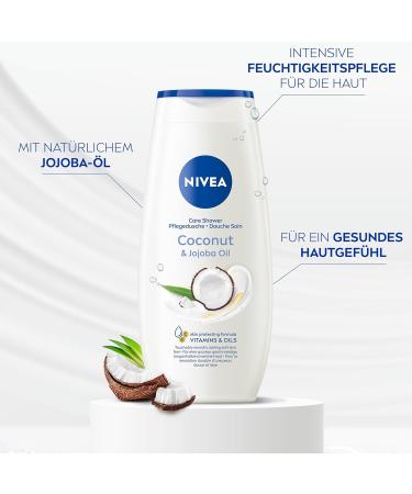 NIVEA Coconut and JojobaOil Shower Gel 250 ml - Buy Online on GoSupps.com