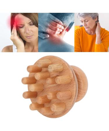 Wooden Ridge Massager - Manual Scalp Massage Brush for Headache Relief Hair Oil Comb & Relaxation | International Shipping - Buy Online on GoSupps.com