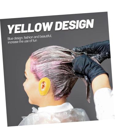 MAGICLULU 2 Pairs Ear Caps for Styling Reusable Ear Covers for Hair Dye Heat Protection Hairdressing Ear Caps Hair Dryer Ear Cover Unisex Muffs Bedpan Pregnant Woman Water Proof 7.5x5cm Yellow - Buy Online on GoSupps.com