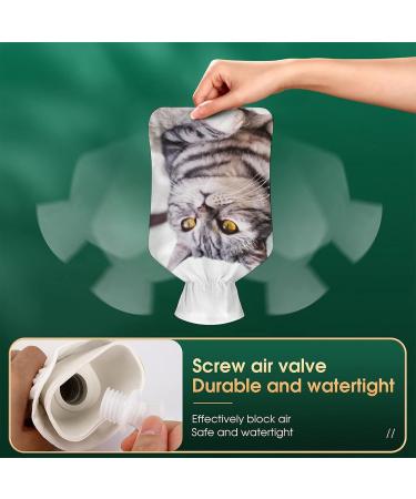 Fat Cat Hot Water Bottle with Plush Cover - Cozy Hand Warmer for Adults & Children (26.5x15.3cm) - International Shipping - Buy Online on GoSupps.com