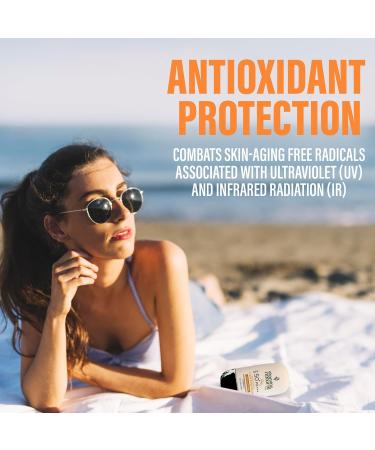 Natural Sunscreen SPF 50 - Non-Greasy Lightweight UVA/UVB Protection for All Skin Types - Water-Resistant Facial Cream 50 ml - Buy Online on GoSupps.com