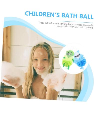 4 Pcs Baby Loofah Bath Scrubbers - Soft & Safe Bathing Supplies | Shower Scrubber & Spa Bath Sponge for Babies - Buy Online on GoSupps.com