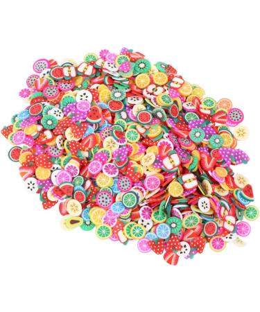 FRCOLOR 3000 Pieces Nail Art 3D Fruit & Christmas Slime Slices - Craft and Face Decoration Supply - Buy Online on GoSupps.com