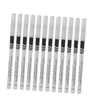 Crayons Eye-Liner Blancs 12 Pi ces Multifonction Imperm able Surligneur et Crayon Paupi res pour Salon de Beaut Maquillage Portable pour Retouches Rapides