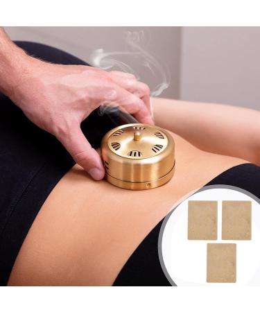 10PCS Moxibustion Box Set - Chinese Ai Sticks & Moxa Cake for Massage Therapy | Premium Compressed Moxa for Pain Relief - Buy Online on GoSupps.com