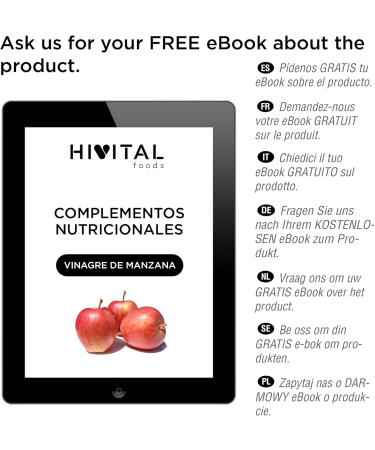 Vinaigre de Pomme 2000 mg. 180 g lules v g taliennes pour 2 mois de traitement. Antibact rien naturel avec Poivre de Cayenne Gingembre et Curcuma. Fabriqu en Europe par HIVITAL - Buy Online on GoSupps.com