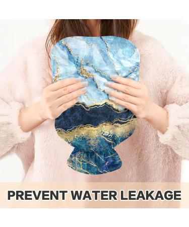Marble Hot Water Bottle with Cover - 2L Pain Relief for Headaches & Back Pain - Ideal Hand & Feet Warmer - Buy Online on GoSupps.com