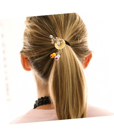 minkissy 1pc Hair Accessories Hair Rope Hair Tie Rustic Hair Rope Scrunchie Crystal Beads Hair Ring Metal Floral Hair Ring Agate Ponytail Holder Jewelry Hair Circle Vintage Copper Etc. Bun - Buy Online on GoSupps.com