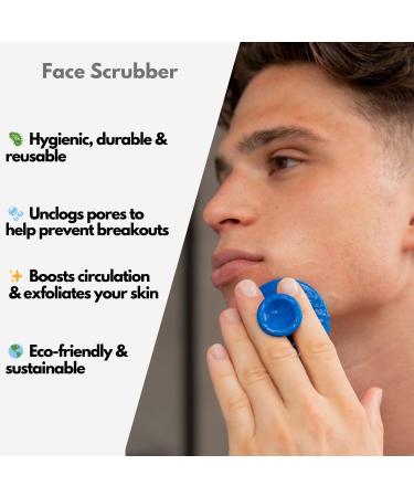 flexii Silicone Face Scrubber - Premium Facial Cleansing Brush Gentle Face Exfoliator for Sensitive Skin Eco-Friendly Skin Care for Women & Men - Wild Charcoal - Buy Online on GoSupps.com