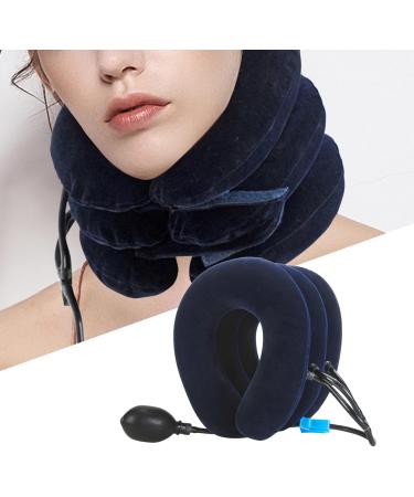 MERIGLARE 3 Tier Neck Stretcher Head Brace Inflatable Personal Use Relaxing Traction Equipment Neck Cervical Collar for Home Use Car blue - Buy Online on GoSupps.com