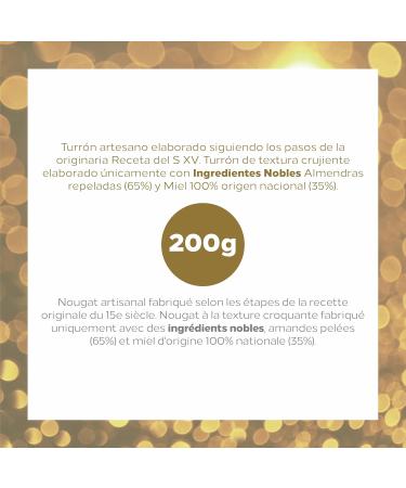 1880 Touron Handmade Almond/Honey of National Origin Gluten Free 200g 1 Unit - Buy Online on GoSupps.com