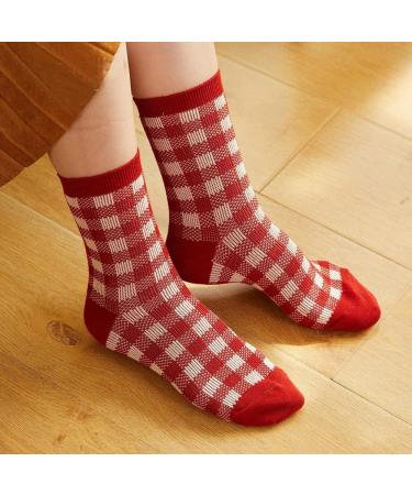 Chinese New Year Zodiac Red Socks - 3 Pairs, Size 34-39, Fashionable & Warm Cotton Women's Socks - Buy Online on GoSupps.com