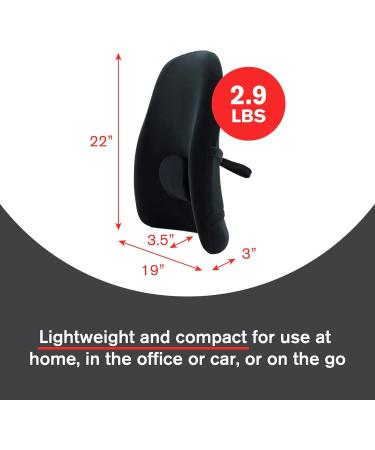 ObusForme Wideback Backrest Support | Portable Lumbar & Seat Cushion for Comfort & Posture | International Shipping Available - Buy Online on GoSupps.com