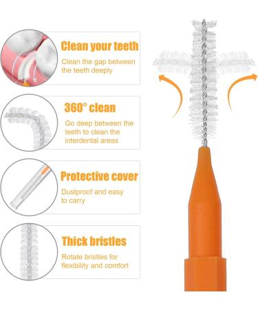 100pcs Interdental Tooth Flossing Brushes - Purple Braces Cleaning Picks for Oral Care - Buy Online on GoSupps.com