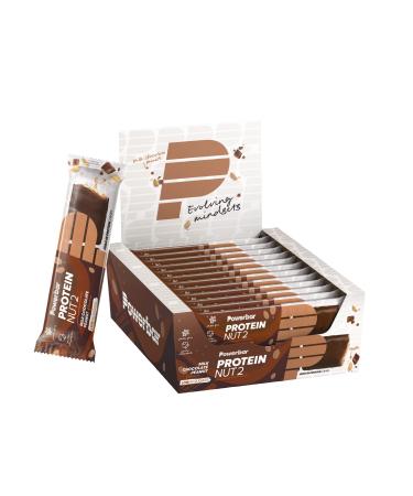 Powerbar - Protein Nut2 - Milk Chocolate Peanut - 12x(2x22.5g) - High Protein Bar - low sugar