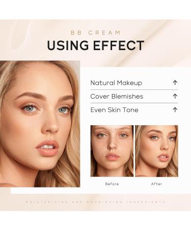 Easilydays Hydrating BB Cream Tinted Moisturizer 9Colors Full-Coverage Foundation & Concealer Brighten Skin Tone & Cover Pores Oil Control & Cover Flaws Natural Finish for All Skin Types 210 Medium - Buy Online on GoSupps.com