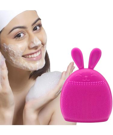 Soft Silicone Face Scrubber - Soft Silicone Face Scrubber Face Exfoliator Brush - Face Brushes for Cleansing Manual Face Scrub Clean Brush Cute Rabbit Ears Shape for Women Men Coatuiyo - Buy Online on GoSupps.com