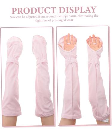 Minkissy 3 Pairs Ice Silk Arm Sleeves for Men & Kids - UV Protection Cooling Gloves Elastic Sun Sleeves for Exercise - Pink Acrylic Arm Guard - Buy Online on GoSupps.com