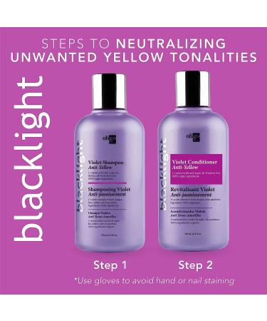 Oligo Professionnel Blacklight Violet Conditioner Sulfate Free Toning Purple Conditioner | Conditioning Toner for Blonde Hair Removes Brassy Tones | Purple Toner Conditioner 1 l (Pack of 1) - Buy Online on GoSupps.com