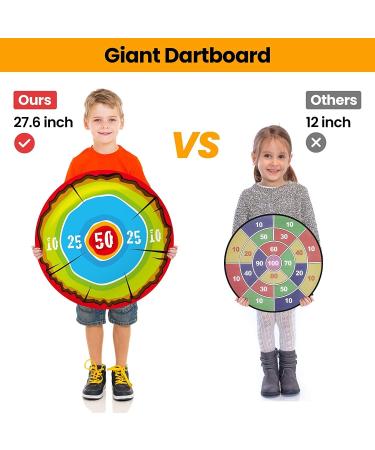 CHANG HUI Large Foam Axe Throwing Game Set for Kids | Indoor/Outdoor 27.6 Target Game | 4 Foam Axes & 3 Type Hook Axe Dart | Easy Fold Target - Buy Online on GoSupps.com