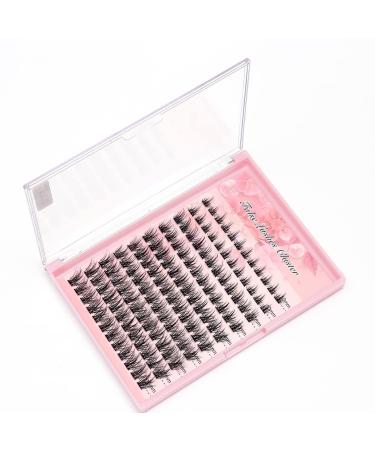 Bodermincer D Curl DIY Clusters Eyelash Extension Segmented Lashes Bundle - 120 Volume Natural Eyelashes (10-12-14-16mm Mix) - Buy Online on GoSupps.com