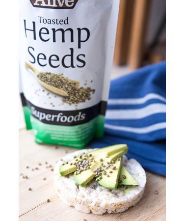 Foods Alive Toasted Hemp Seeds with Salt - Organic Superfood Protein with Omega-3s | Vegan, Keto-Friendly, Non-GMO, Gluten-Free | 12oz (2-Pack) - Buy Online on GoSupps.com