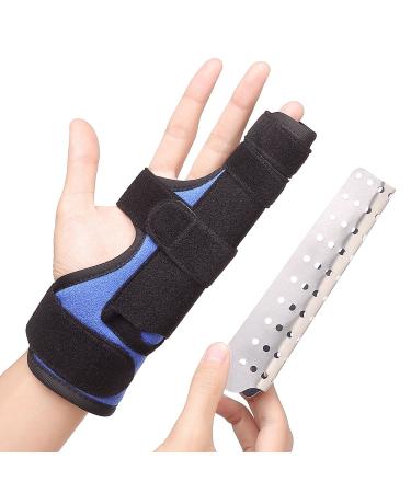 Scurnhau Pinky Finger Splint  Fracture Splint Protection  Metacarpal Broken Splint  4th and 5th Finger Support brace for Straightening  Dislocated  Arthritis and Mallet Finger  Fits Left or Right Hand S/M