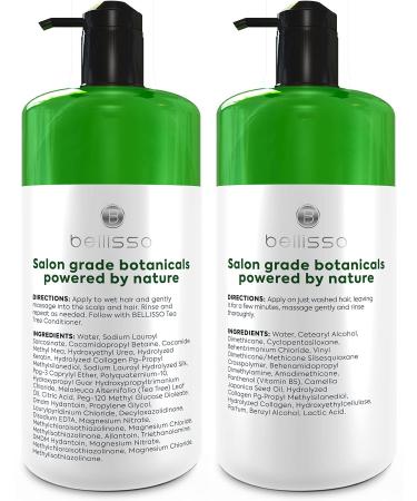 Tea Tree Oil Shampoo & Conditioner Set | Anti-Dandruff, Sulfate & Paraben Free, Itchy Scalp Treatment for Men & Women - 2 x 16.9 Fl Oz - Buy Online on GoSupps.com
