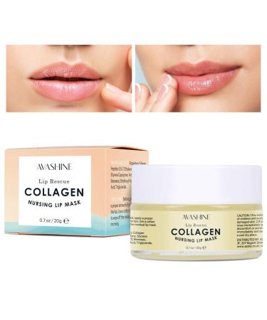 Avashine Collagen Lip Sleep Mask - Hydrating Lip Treatment & Moisturizer for Dry Lips - Buy Online on GoSupps.com