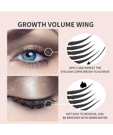 AZLESLOG Black Waterproof Eyeliner and 4D Silk Fiber Mascara Set - Long-Lasting, No Clumping, Natural-Looking Brows, All-Day Wear - Buy Online on GoSupps.com