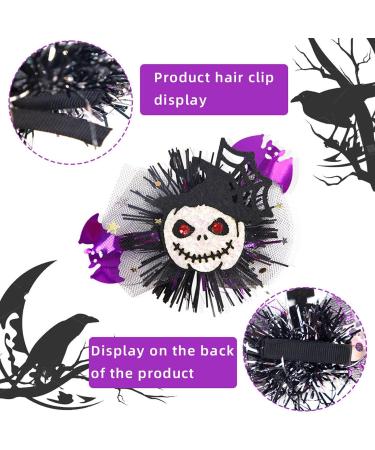 Holiday Horror Duckbill Clip Halloween Headdress Halloween Headdress Partys Decor | Halloween Clips Non-slip Holiday Black Glittery Hairpin For Adults Kids - Buy Online on GoSupps.com