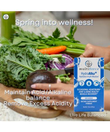 HydraAlka+ Premium Alkalizing Supplement | Beats Acid & Non-Chronic Heartburn | Hydrates with Electrolytes | Supports pH Balance Muscle Recovery & Bone Health | 30 Servings 3 Flavors Unflavored - Buy Online on GoSupps.com
