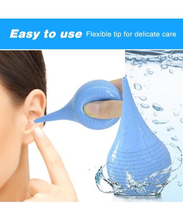 BVN Rubber Suction Ear Syringe 90ml Hand Bulb - Ear Wax Removal for Adults & Children - Blue Texture - Buy Online on GoSupps.com
