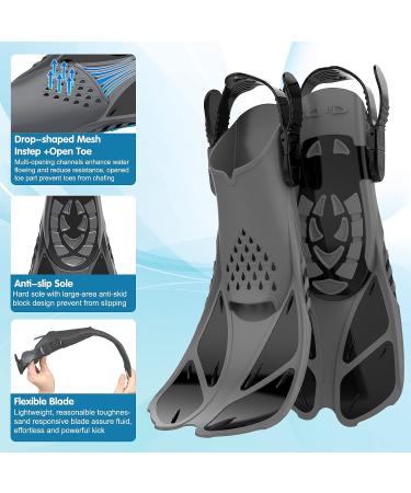 Seovediary Kids Snorkel Set - Anti-Fog Mask, 180آ° View Dry Snorkel & Fins with Travel Bag | Perfect for Diving & Swimming - Buy Online on GoSupps.com