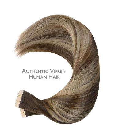 Buy Salife Tape Extensions - 40PCS 60g Balayage Chocolate Brown to Honey Blonde - Real Hair Invisible Tape-in 25cm 10 Inch - Buy Online on GoSupps.com