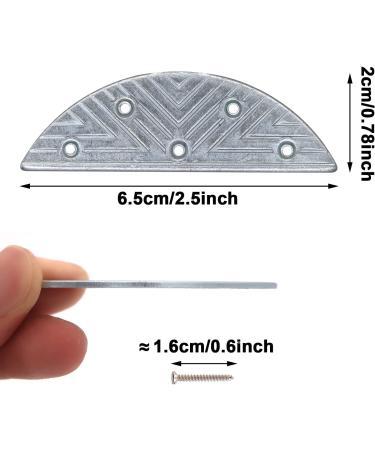 Metal Heel Plates 2 Pairs with Screw Nails - Heel Guard Repair Pads for Shoes & Boots - Buy Online on GoSupps.com