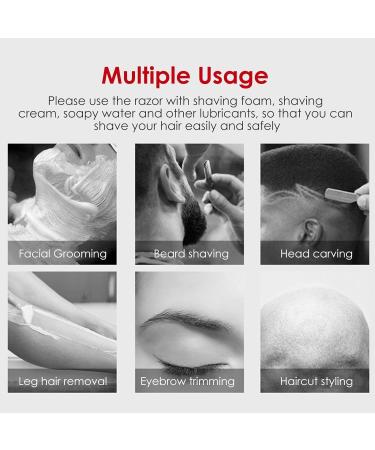 Premium A/R Razor for Men | Foldable Barber Knife with Hollow Handle | Ideal for Home & Salon Use - Buy Online on GoSupps.com