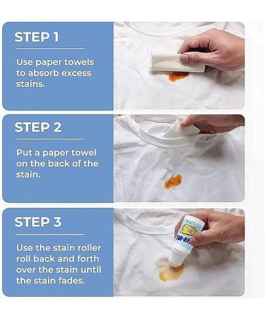 Emergency Stain Remover Roller-ball Cleaner - Magic Stain Remover Rolling Bead Portable Clothes Stain Remover-Roll Bead Design No-wash Instant Stain Remover Pen Effectively Remove (2 Pcs) - Buy Online on GoSupps.com