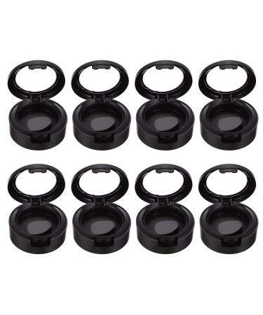 8Pcs Empty Makeup Eyeshadow Case Box Round Eye Shadow Storage Replacement DIY Travel Eye Shadow Container for Women 26Mm Black - Buy Online on GoSupps.com
