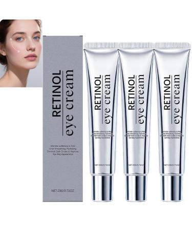 ACJZILQTJ Retinol eye cream for dark circles puffiness and wrinkles firming anti-aging serum brightening and moisturizing eye cream for youthful skin and a reduction of