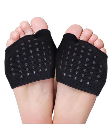 Putuo forefoot cushion midfoot cushion Bale cushion forefoot cushion: midfoot pillow with gel pads pain relief anti -slip foot cushion forefoot for women and men 1 pair black XL