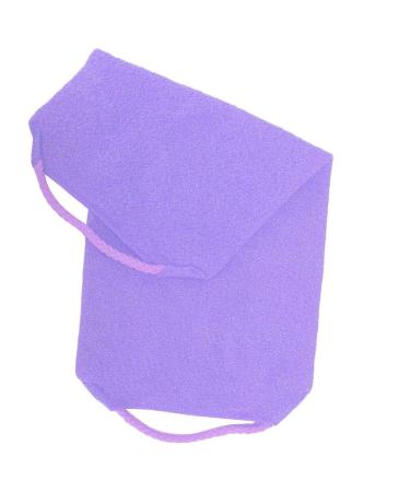 Back Scrubber for Shower - Exfoliating Elastic Bath Towel Strap in Purple | International Shipping - Buy Online on GoSupps.com