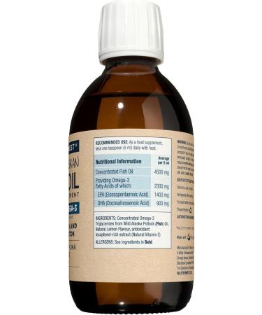 Pure Wild Alaskan Fish Oil - Wiley's Finest Omega-3 Liquid with Natural Lemon Flavor, 8.45 fl oz - Buy Online on GoSupps.com
