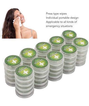 50pcs Travel Hand Wipes Press Type Hand Cleaning Wipes Individual Wrapped Disposable Disinfecting Wipes Wet Tissue for Outdoor Travel Home Office Gym - Buy Online on GoSupps.com