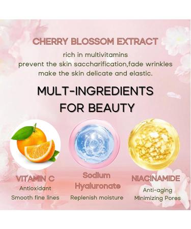 Japan Sakura Skincare Set Women Gifts - 8 Pcs Teenage Skin Care Set - Skin Care for Teens 10-12 - Skincare for Girls 10-12 - Teen Skin Care Kit with Face Mask Cleanser Cream Headband Cherry Blossom One Size - Buy Online on GoSupps.com