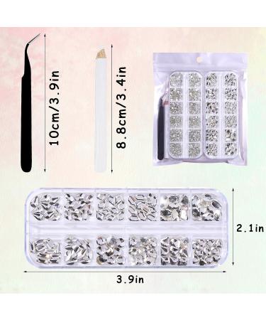3120 White Diamond Nail Rhinestones - HOINCO Crystal AB Rhinestones for Nail Art DIY Decoration - Buy Online on GoSupps.com