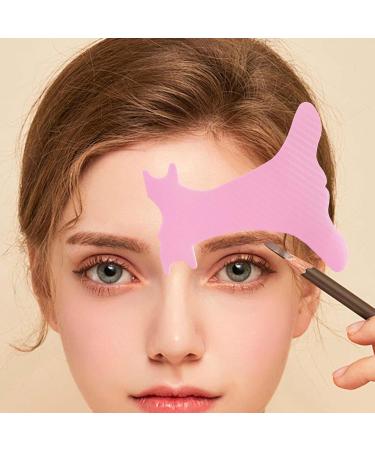 Eyeshadow Template Reusable Makeup Tool Eyeliner Model Quick Eye Guide Accurate Eyebrow Shaper Multifunctional Cosmetic Measuring Tool for Beginners Pink - Buy Online on GoSupps.com